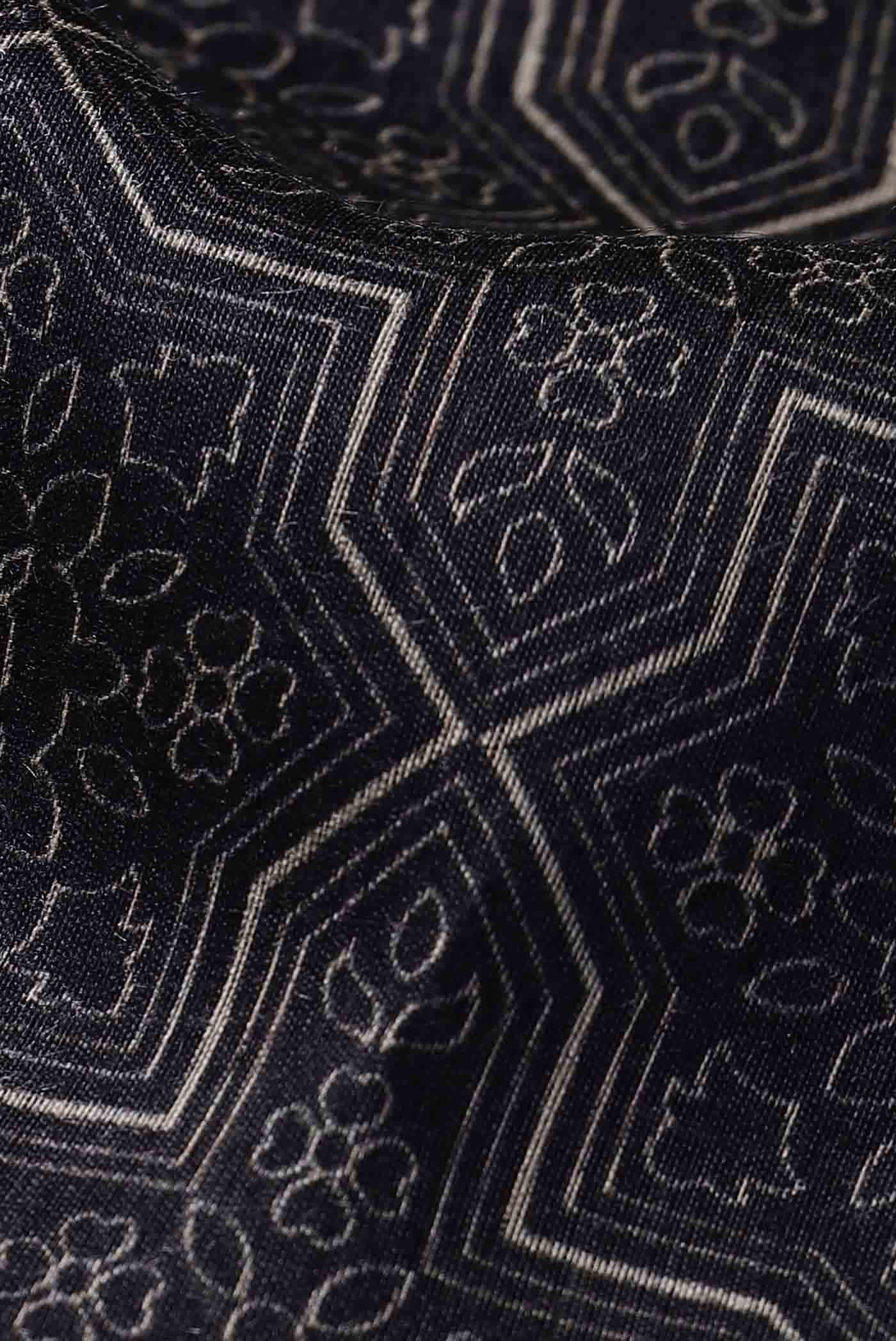Black Tussar Silk Saree