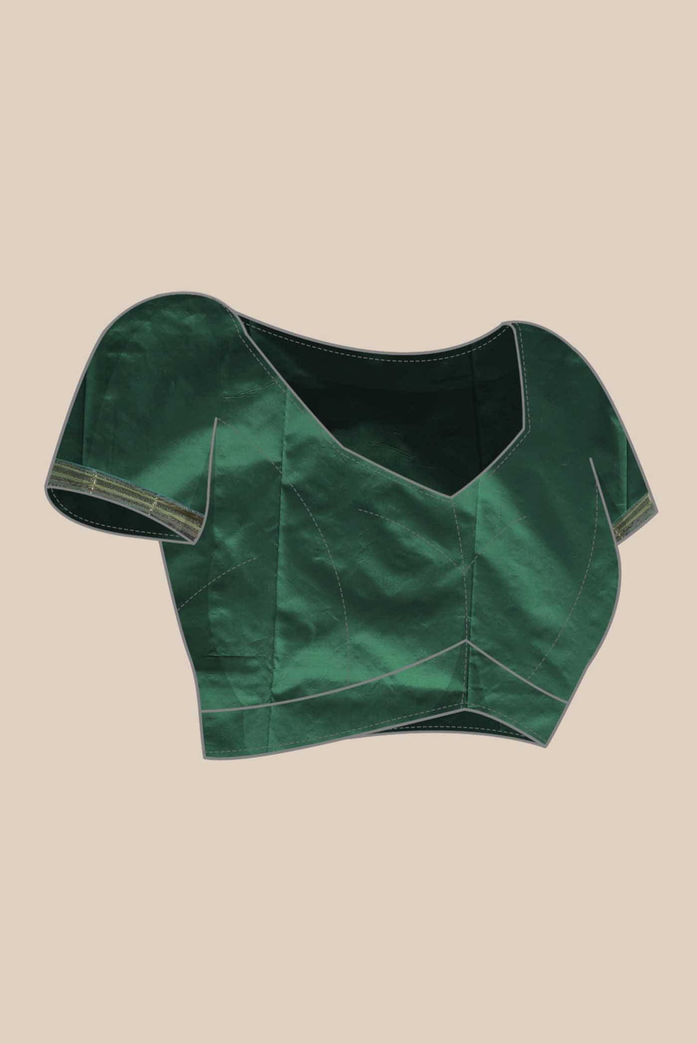 Green Blended Bangalore Silk Saree