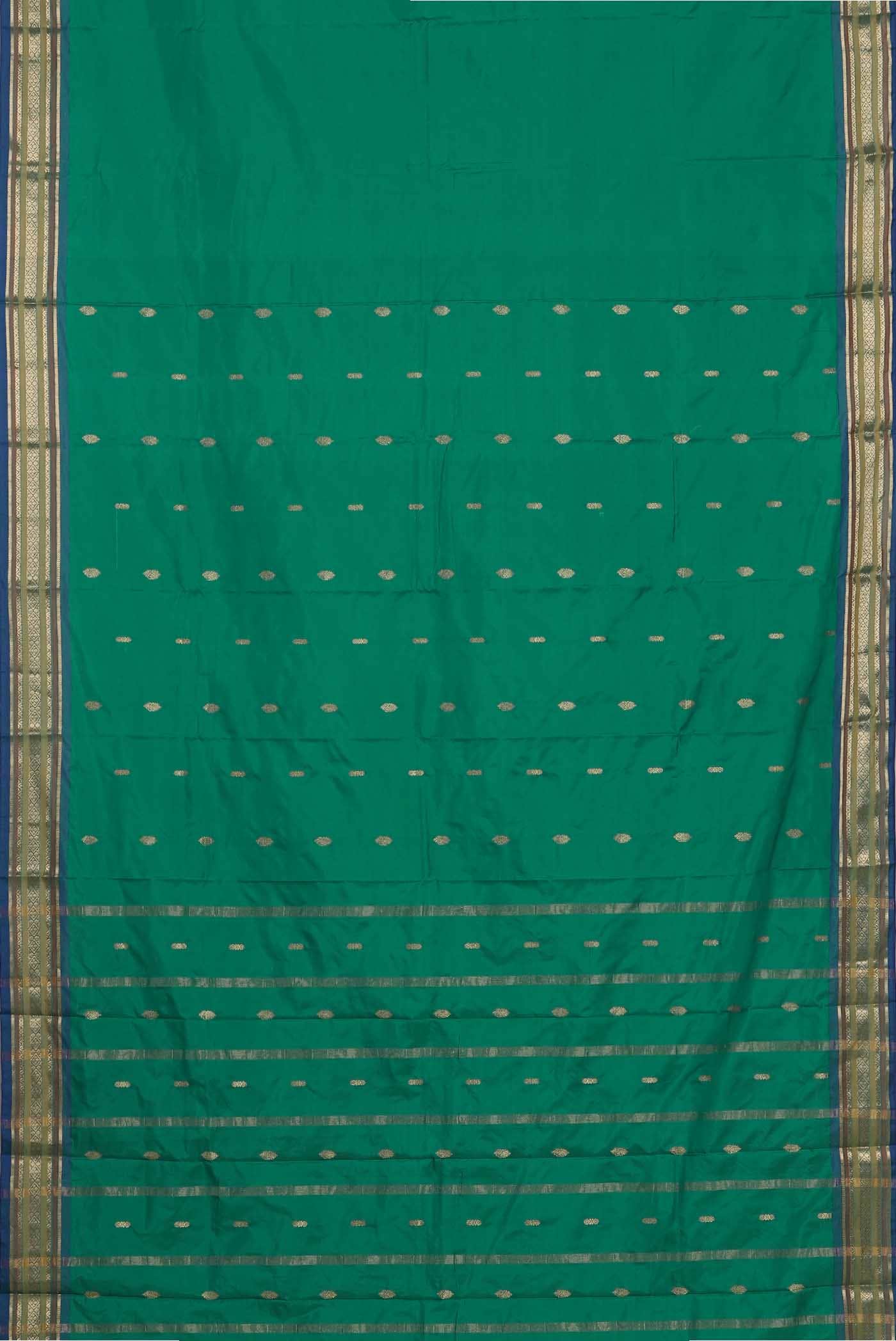 Green Blended Bangalore Silk Saree