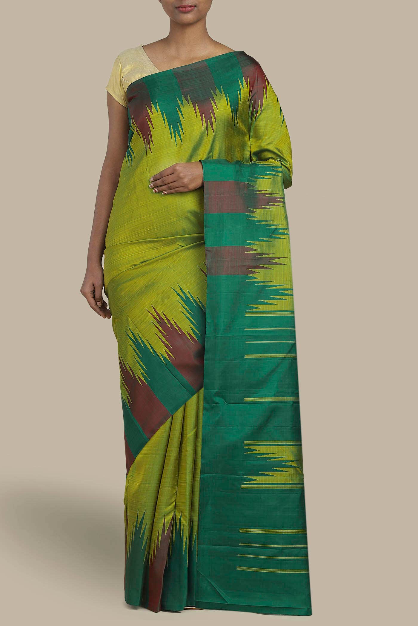 Green Kanchipuram Silk Saree
