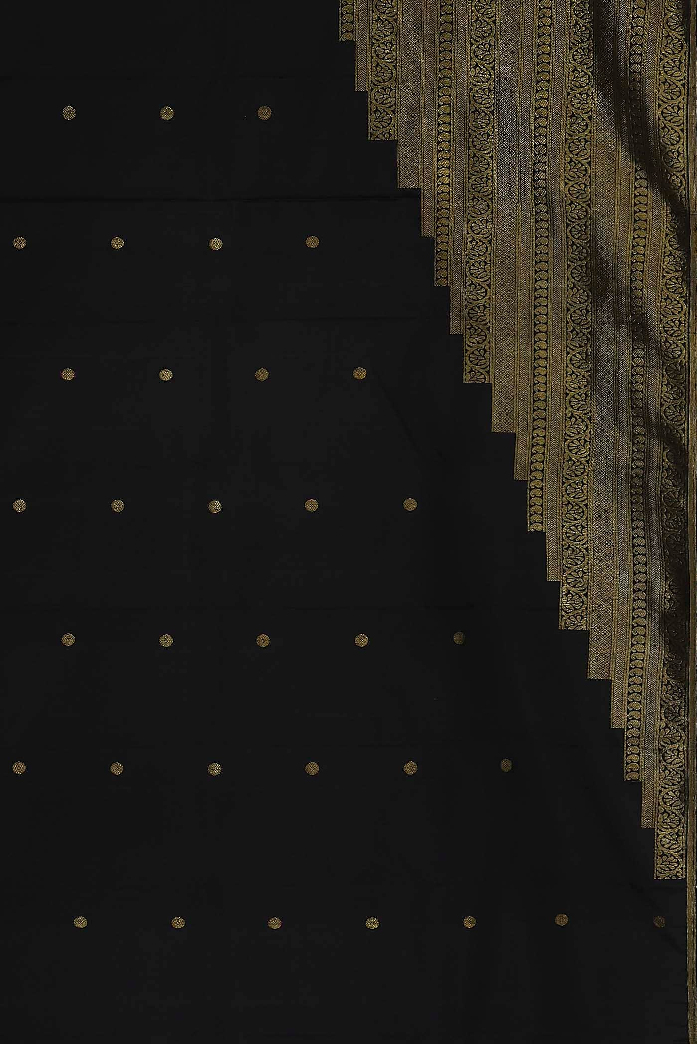 Black Kanchipuram Silk Saree
