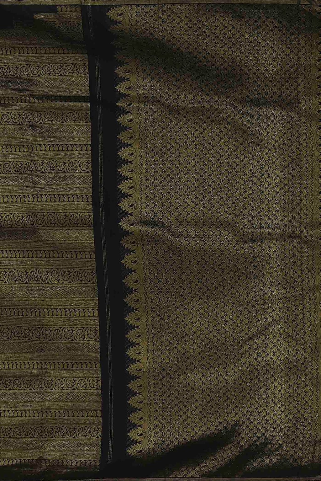 Black Kanchipuram Silk Saree