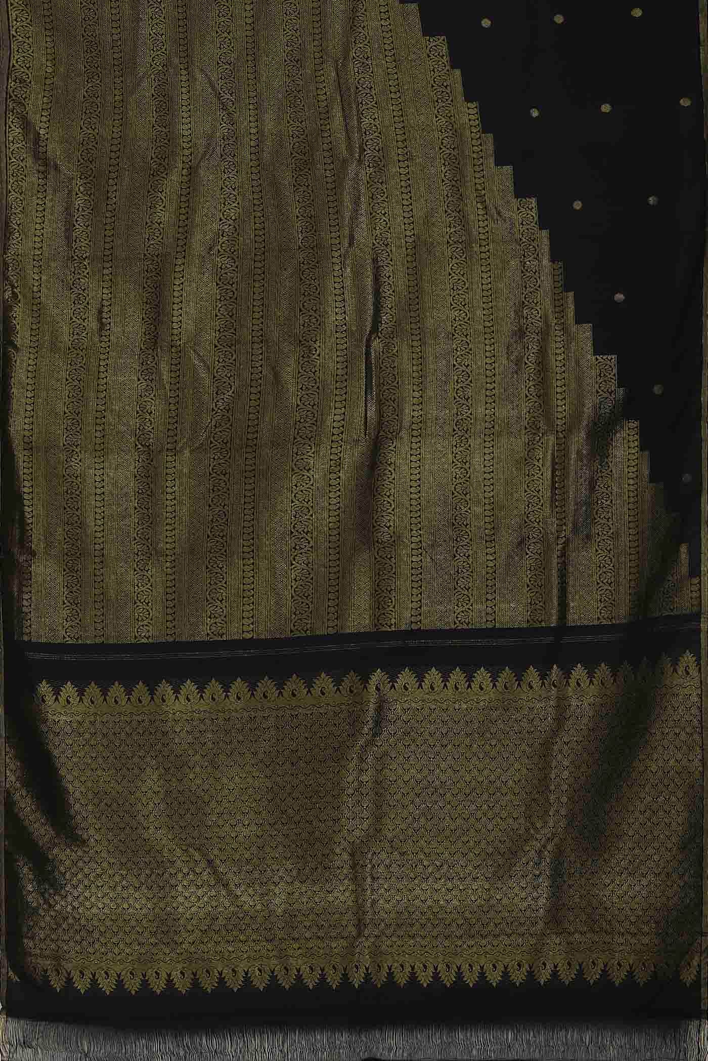 Black Kanchipuram Silk Saree