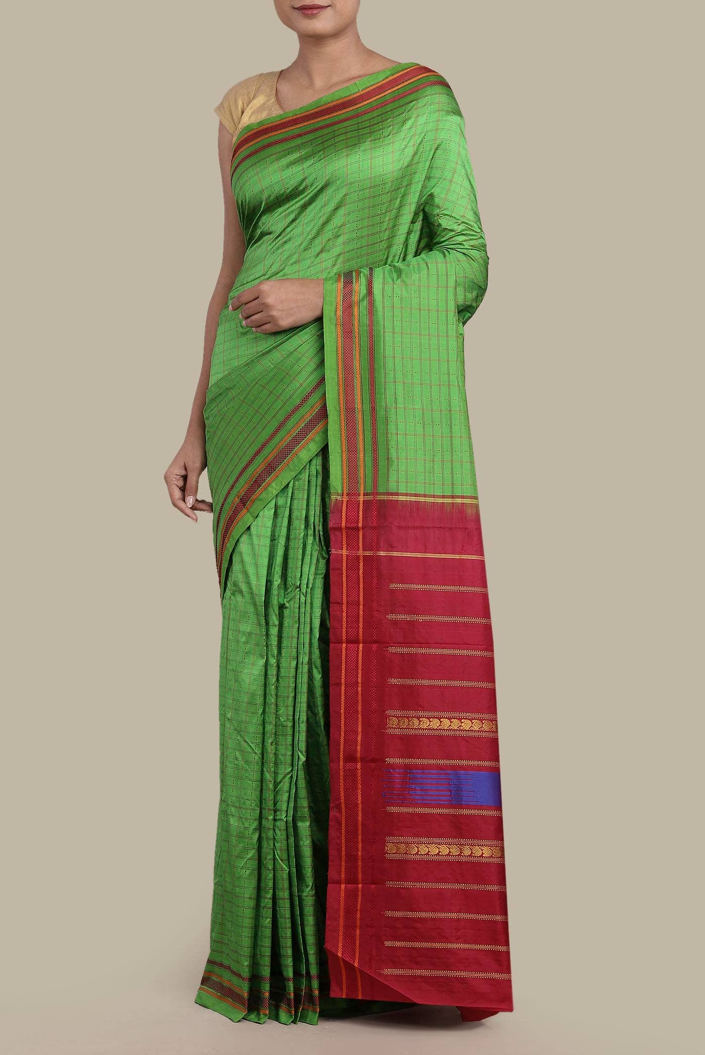 Green Kanchipuram Silk Saree