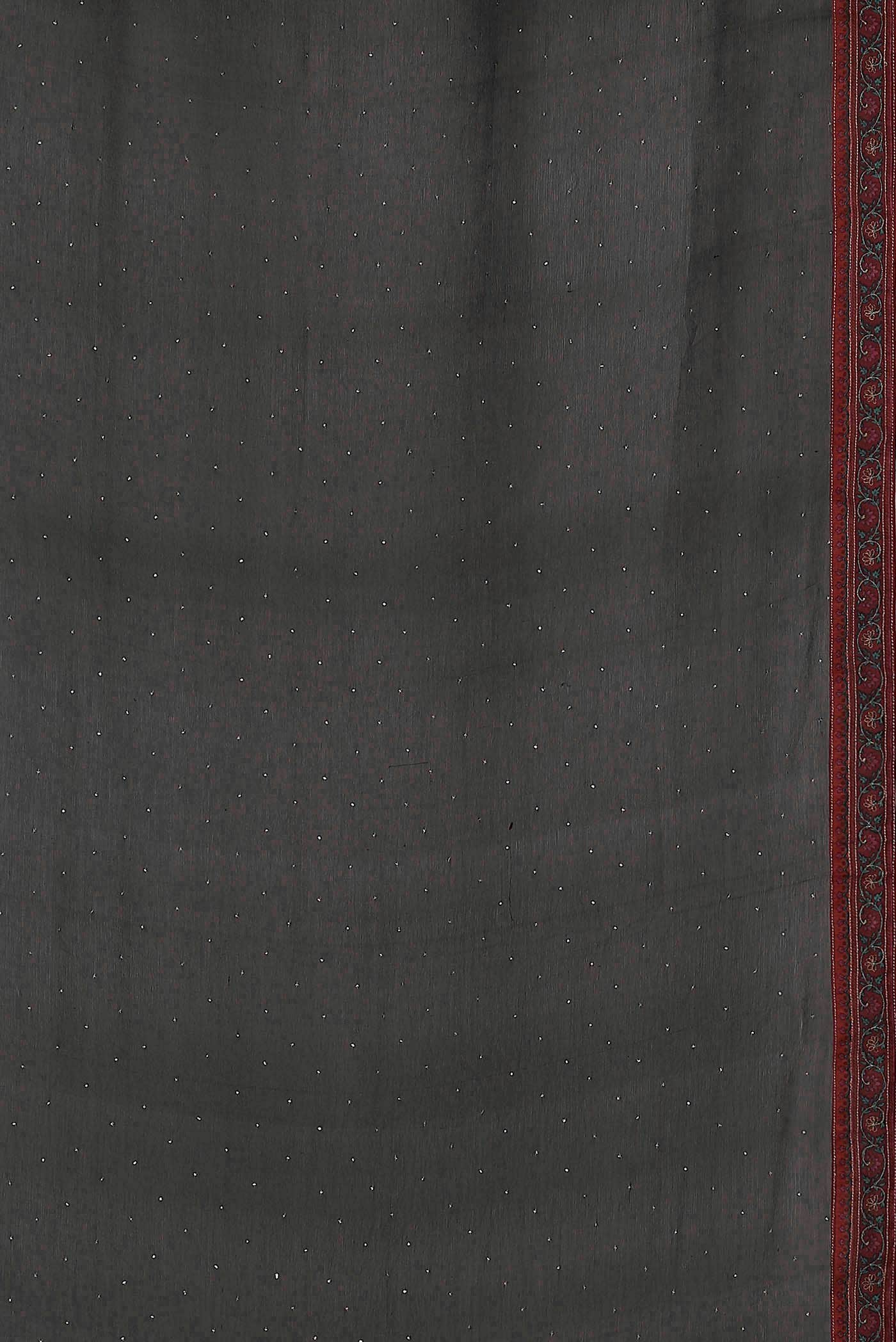 Black Mysore Chiffon Saree