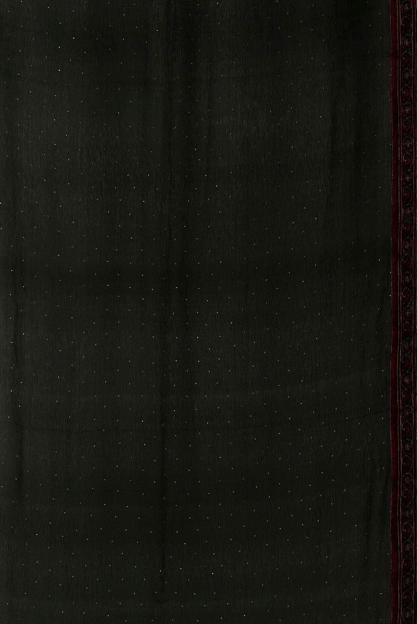 Black Mysore Chiffon Saree