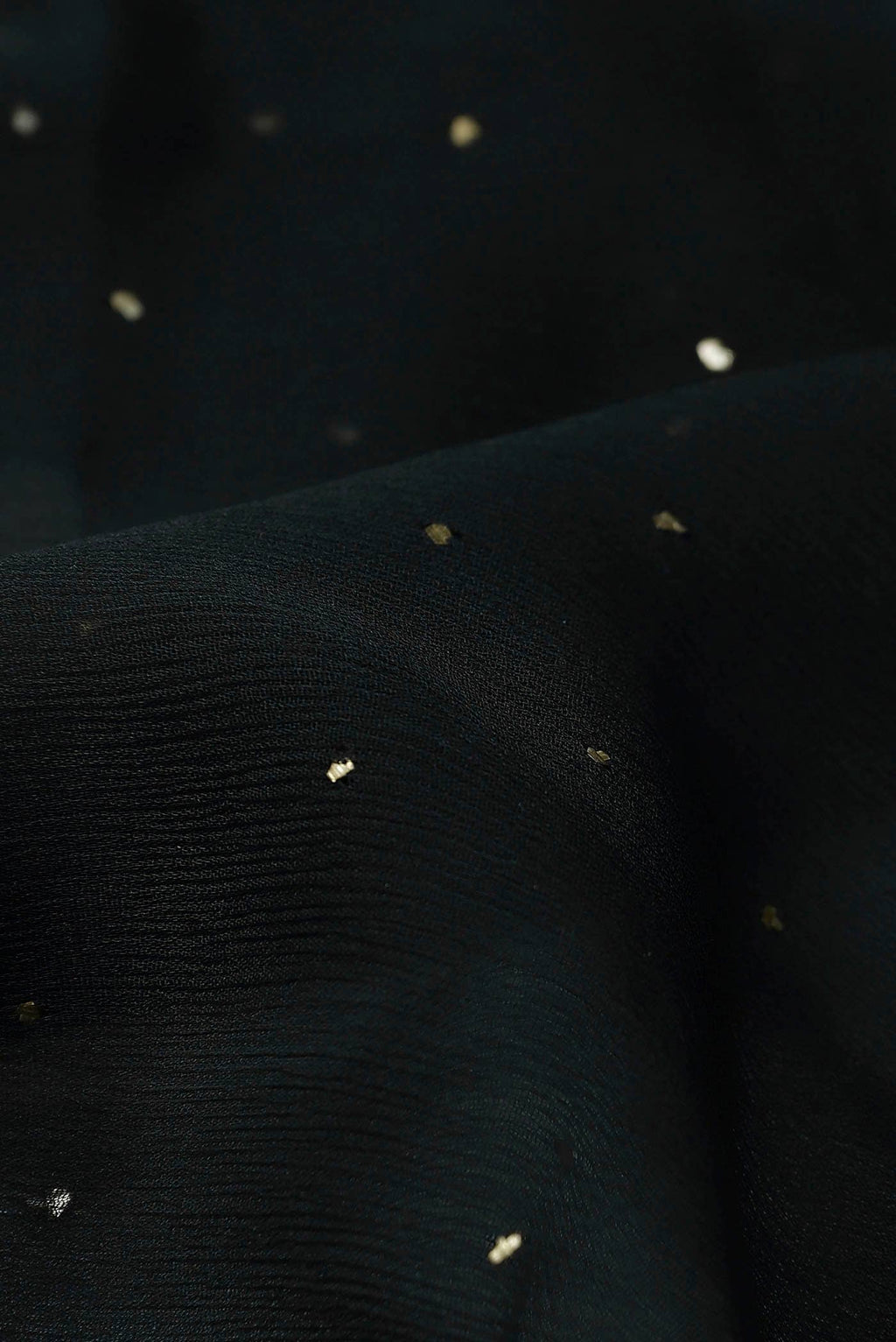 Black Mysore Chiffon Saree