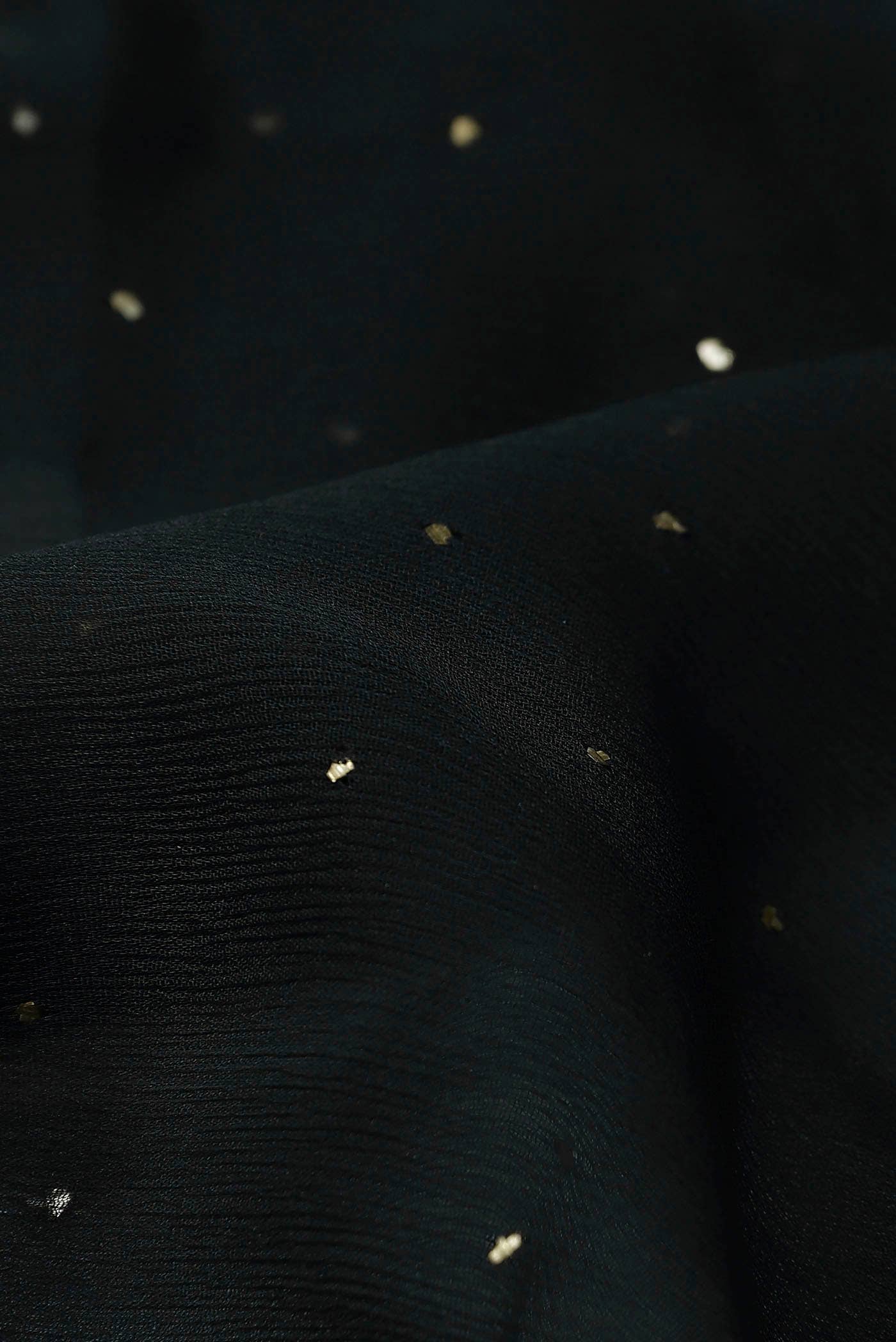 Black Mysore Chiffon Saree