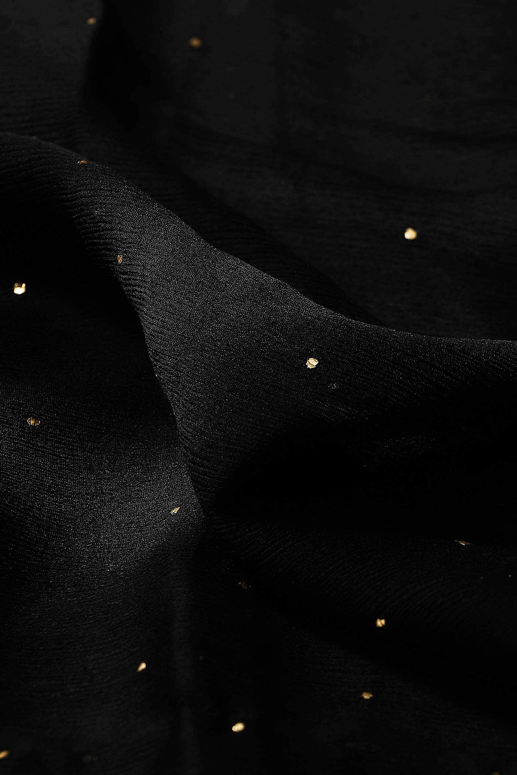 Black Mysore Chiffon Saree