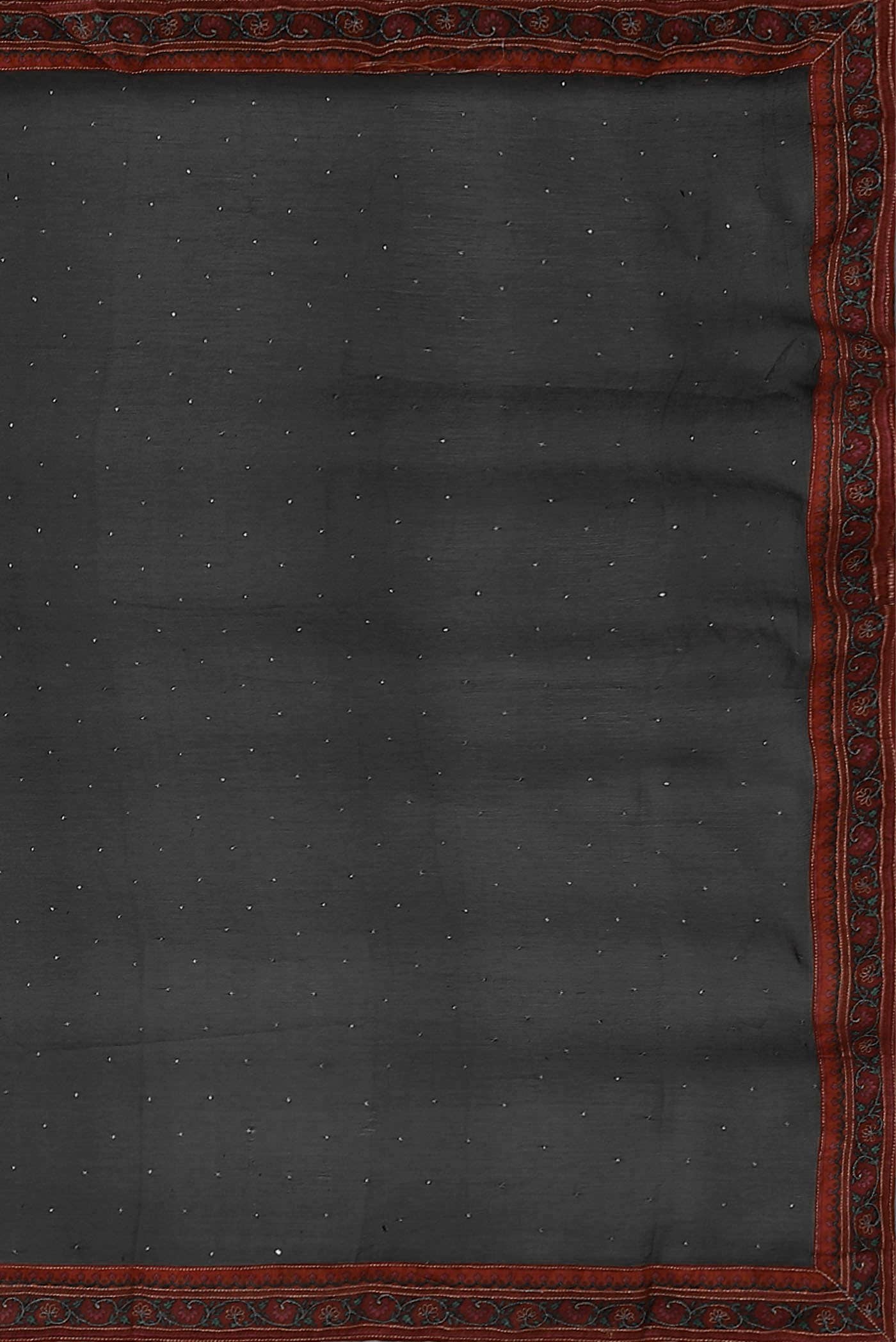 Black Mysore Chiffon Saree