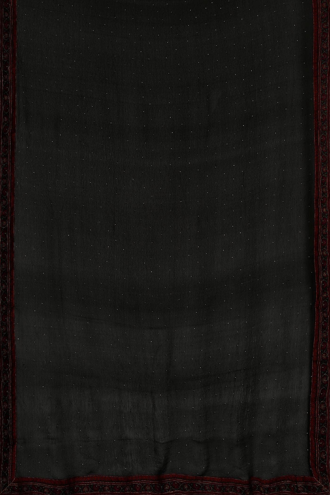 Black Mysore Chiffon Saree