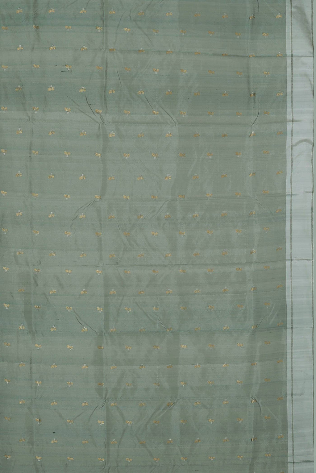Grey Chanderi Silk Saree