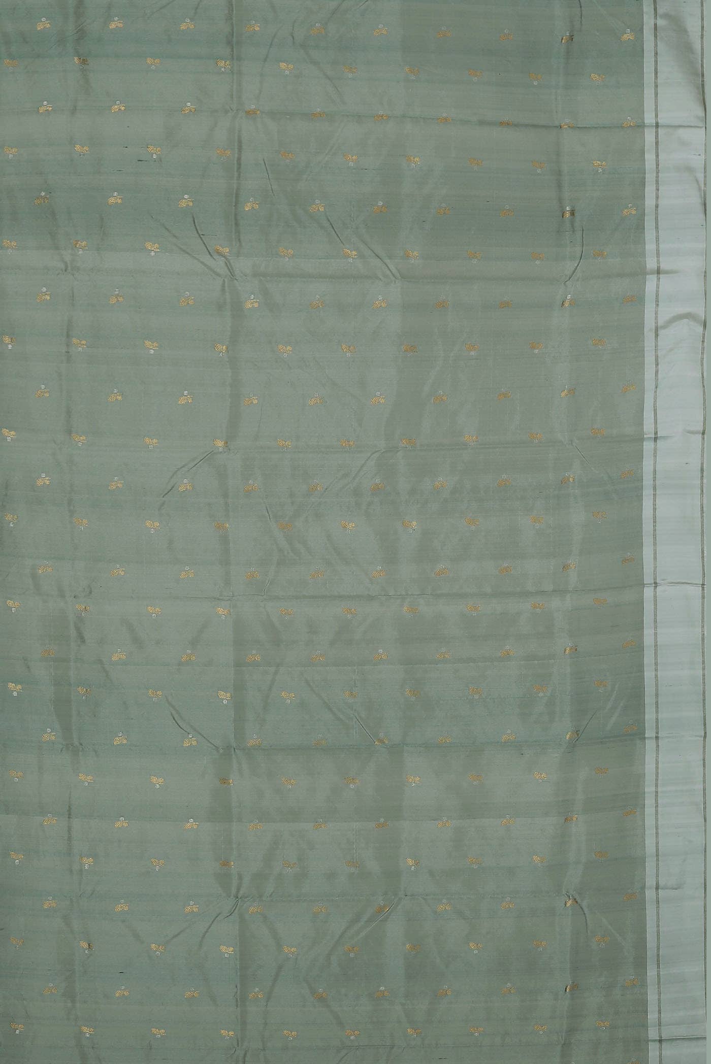Grey Chanderi Silk Saree