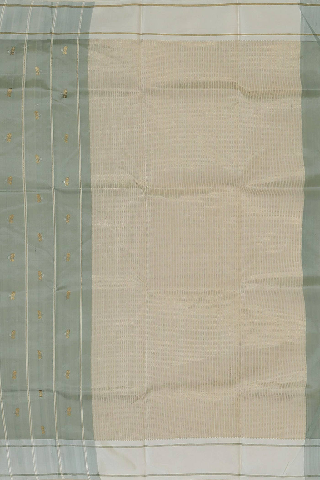 Grey Chanderi Silk Saree