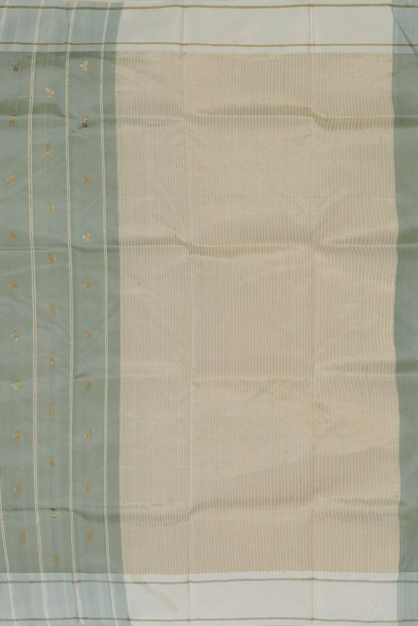 Grey Chanderi Silk Saree