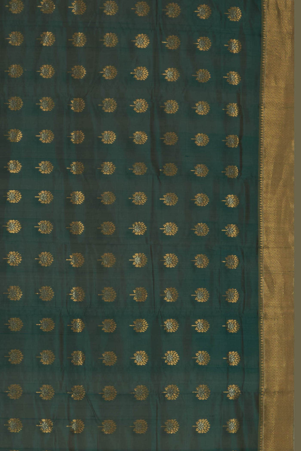 Green Chanderi Silk Cotton Saree