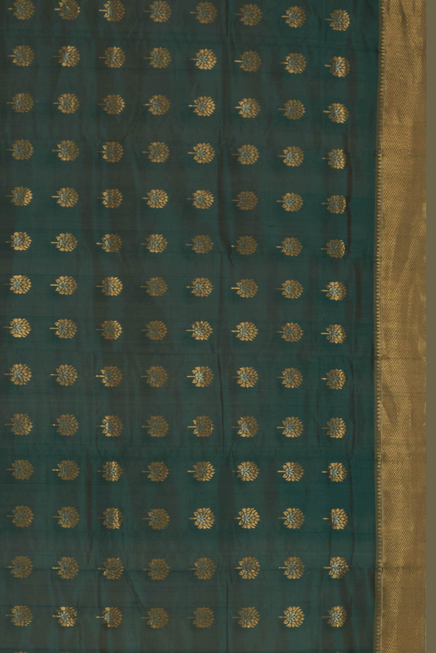 Green Chanderi Silk Cotton Saree