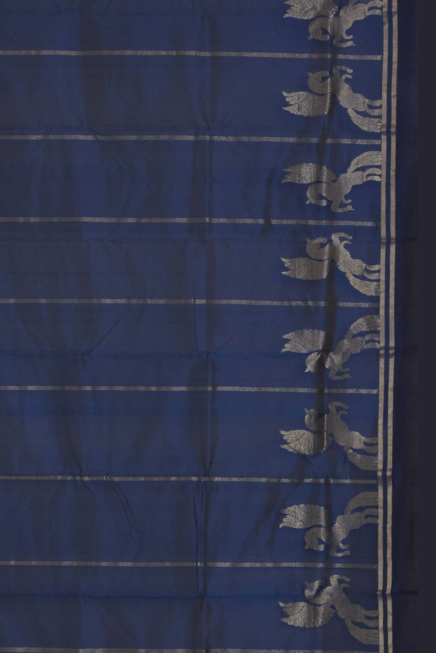 Blue Chanderi Silk Saree
