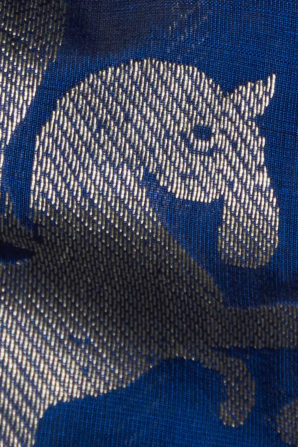 Blue Chanderi Silk Saree