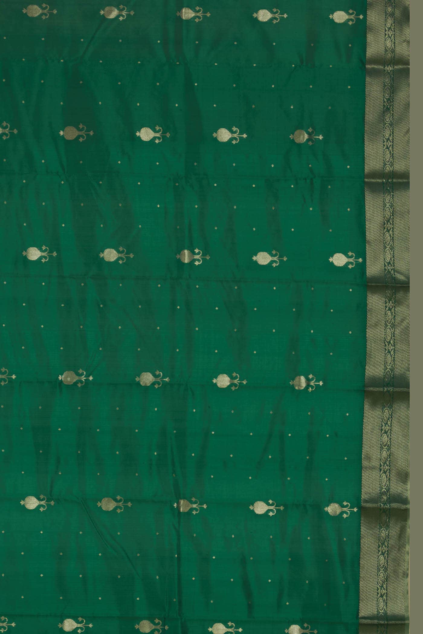 Green Chanderi Silk Saree