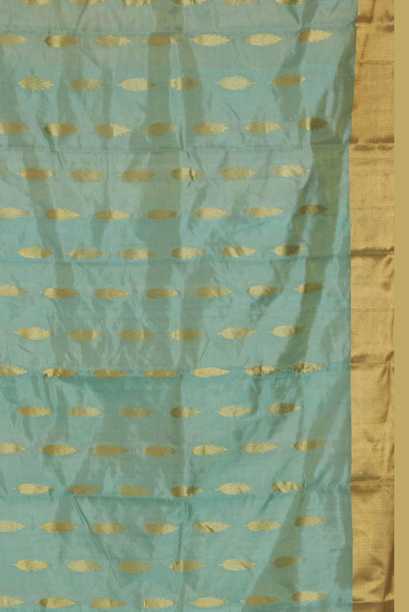 Blue Chanderi Silk Saree