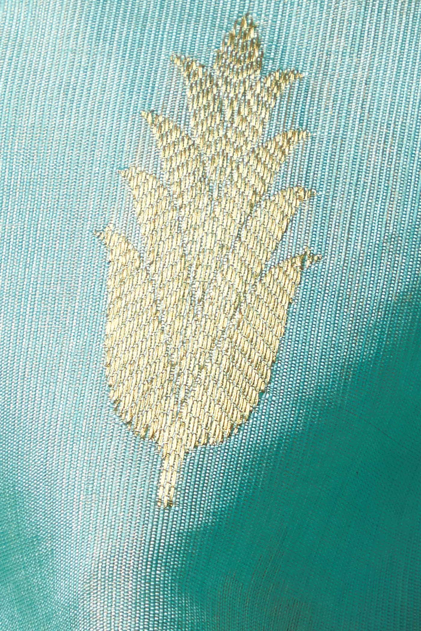 Blue Chanderi Silk Saree