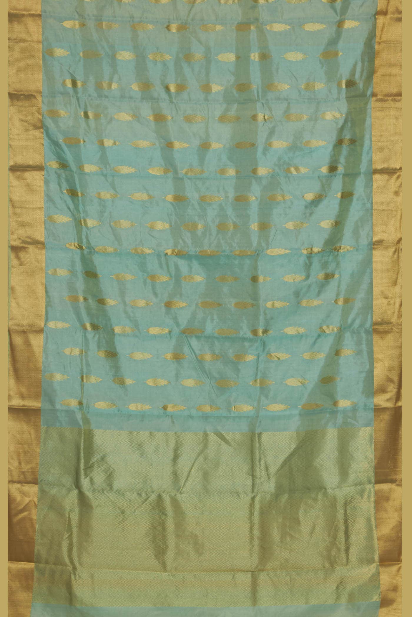 Blue Chanderi Silk Saree