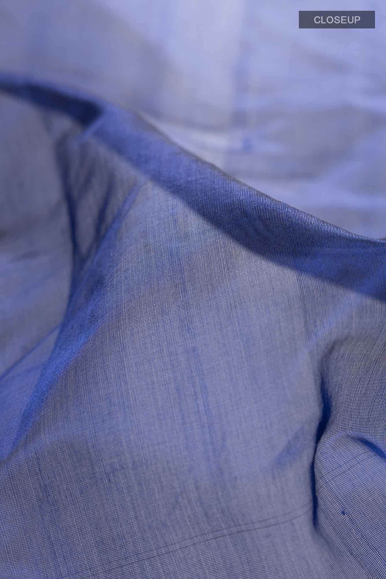 Royal Blue Chanderi Silk Saree