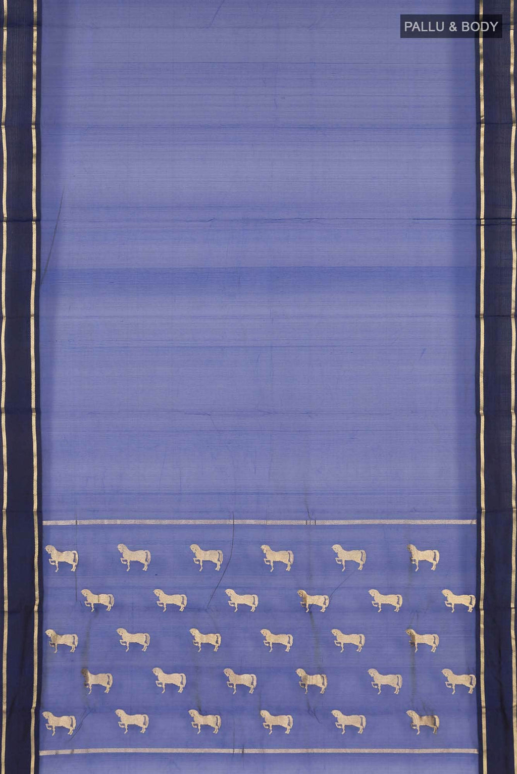 Royal Blue Chanderi Silk Saree