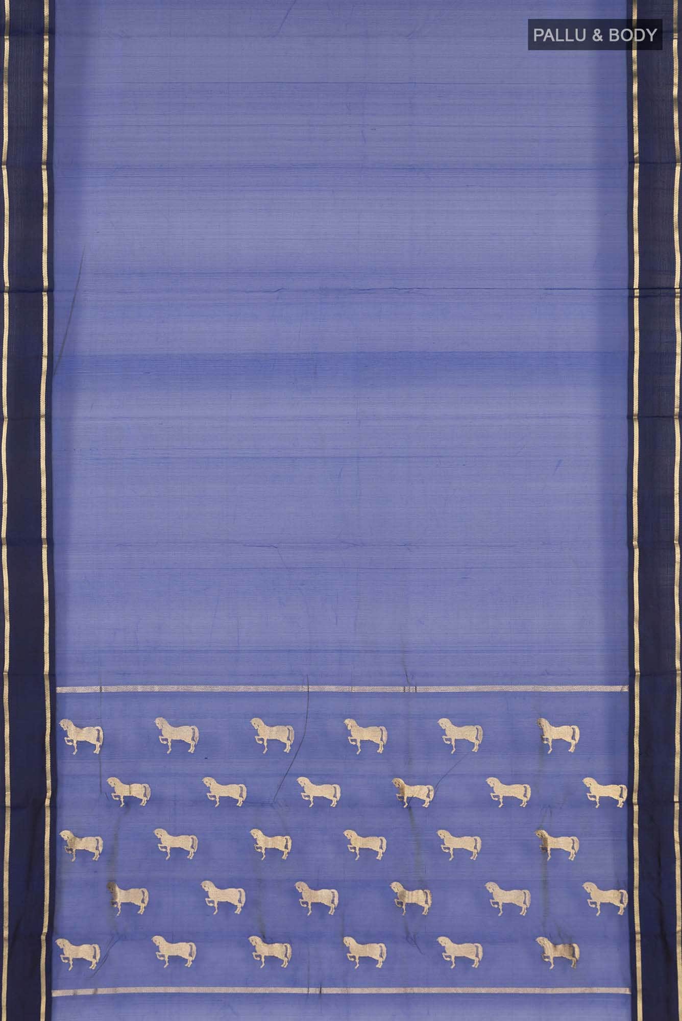 Royal Blue Chanderi Silk Saree
