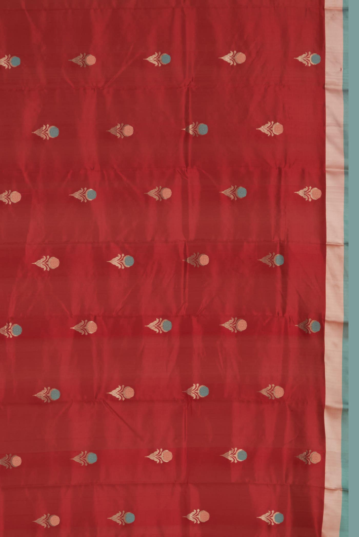 Red Chanderi Silk Saree