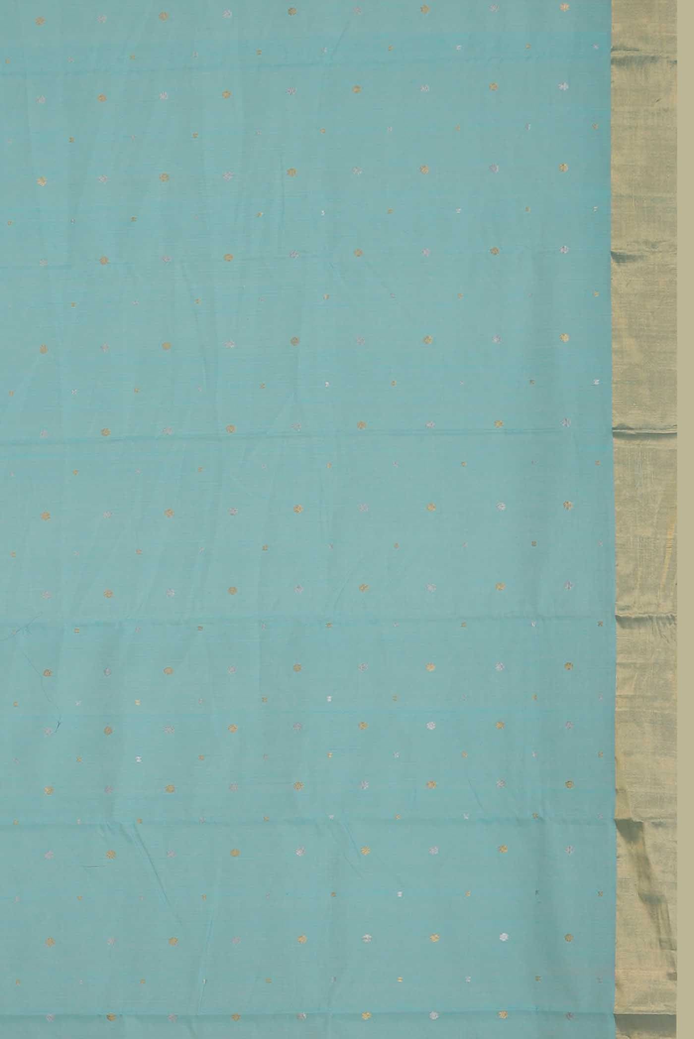 Green Chanderi Silk Cotton Saree