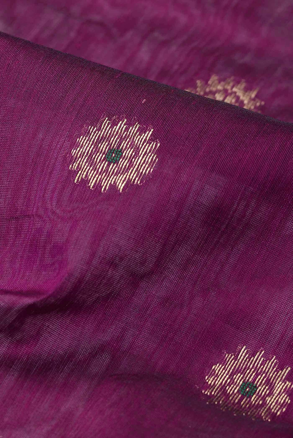 Magenta Chanderi Silk Cotton Saree