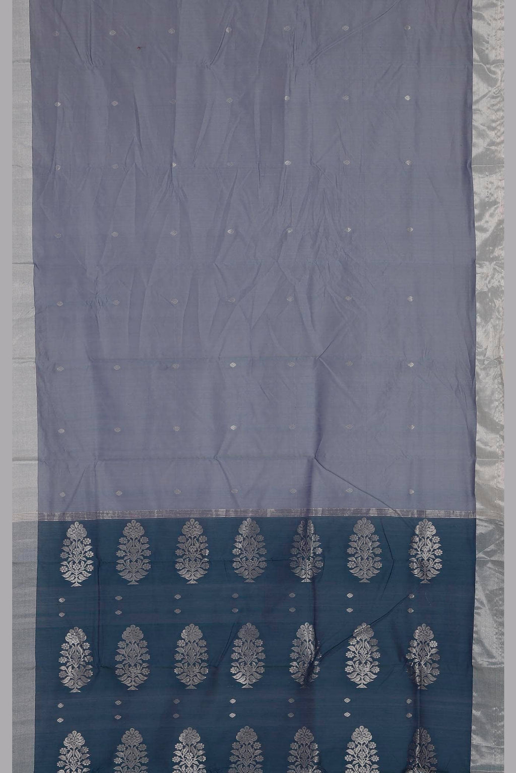 Blue Chanderi Silk Cotton Saree