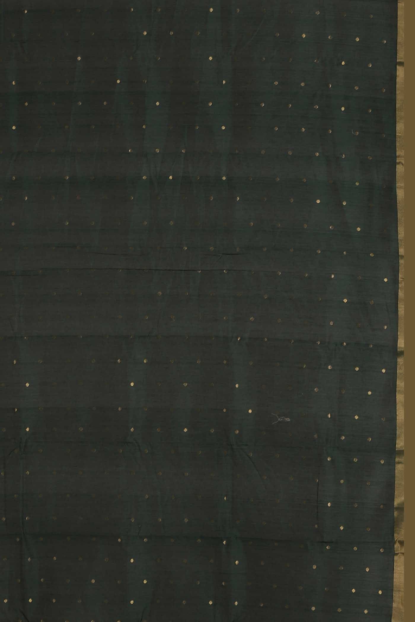 Green Chanderi Silk Cotton Saree