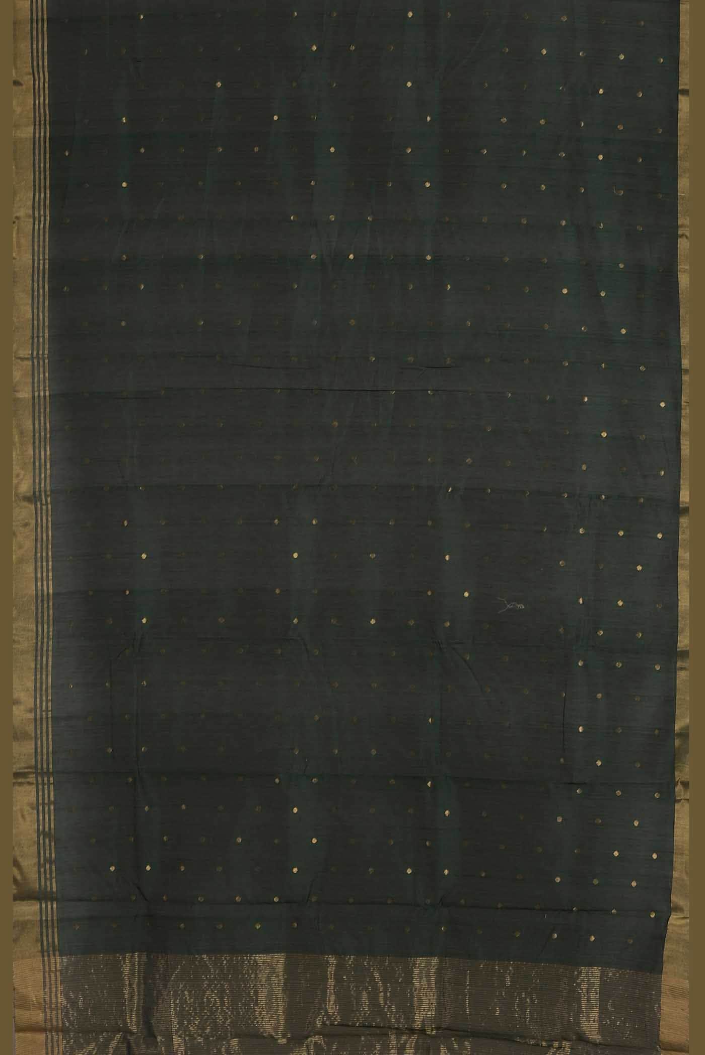 Green Chanderi Silk Cotton Saree