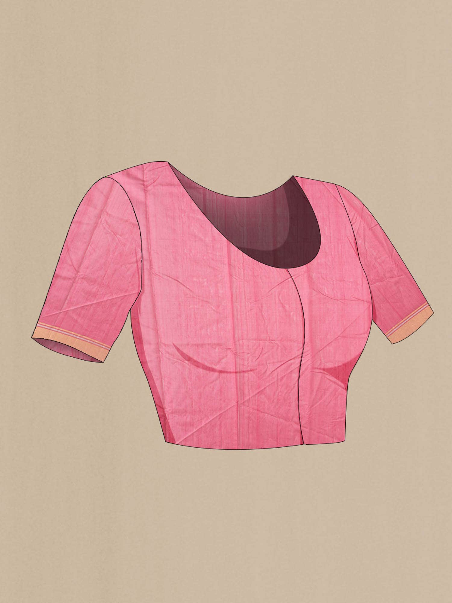 Pink Chanderi Silk Saree