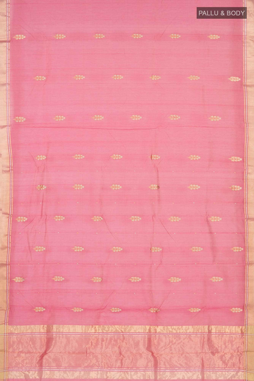 Pink Chanderi Silk Saree