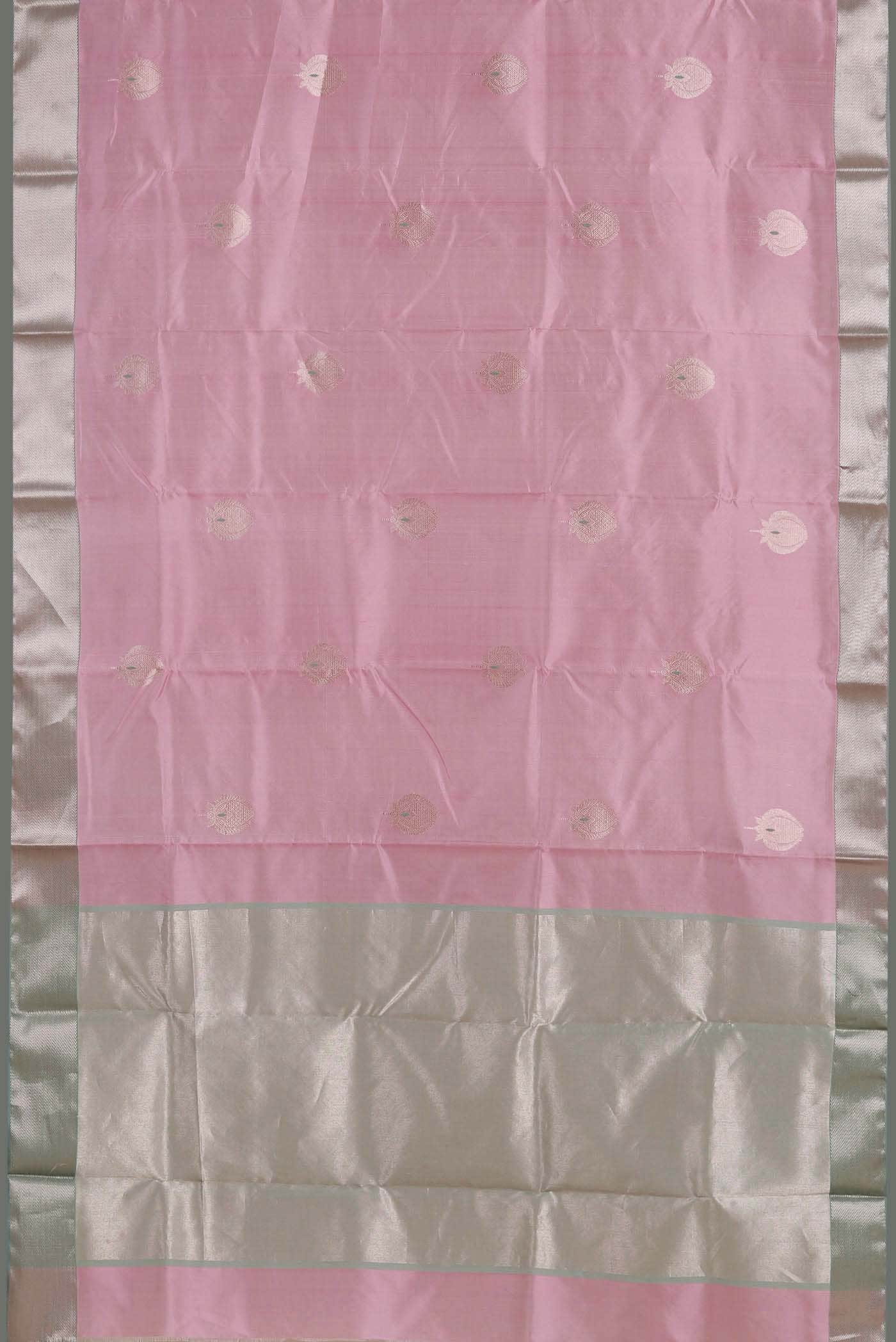 Pink Chanderi Silk Cotton Saree