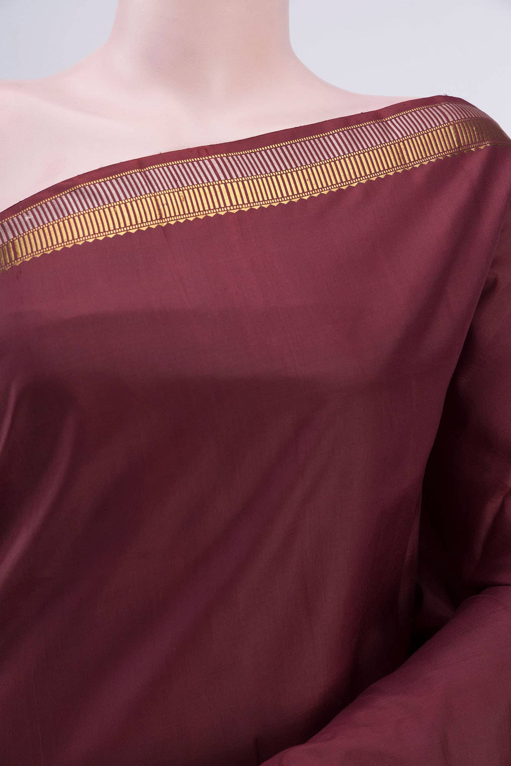Pure Silk Pure Zari Brown Kanchipuram Saree