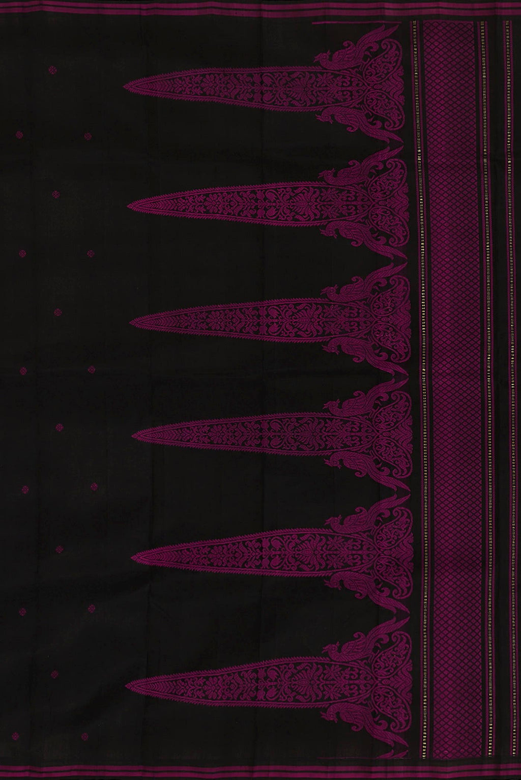 Black Kanchipuram Silk Saree