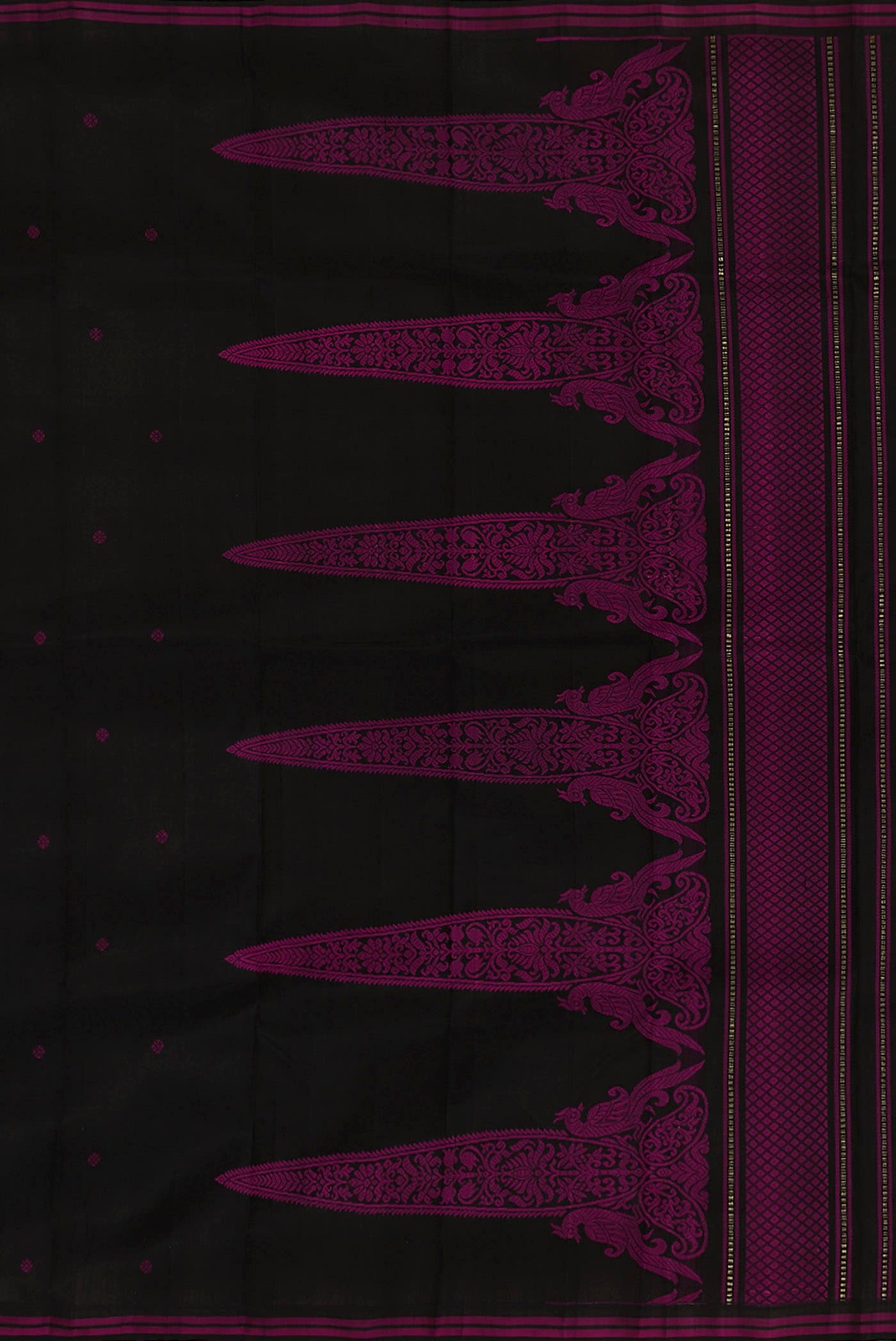 Black Kanchipuram Silk Saree