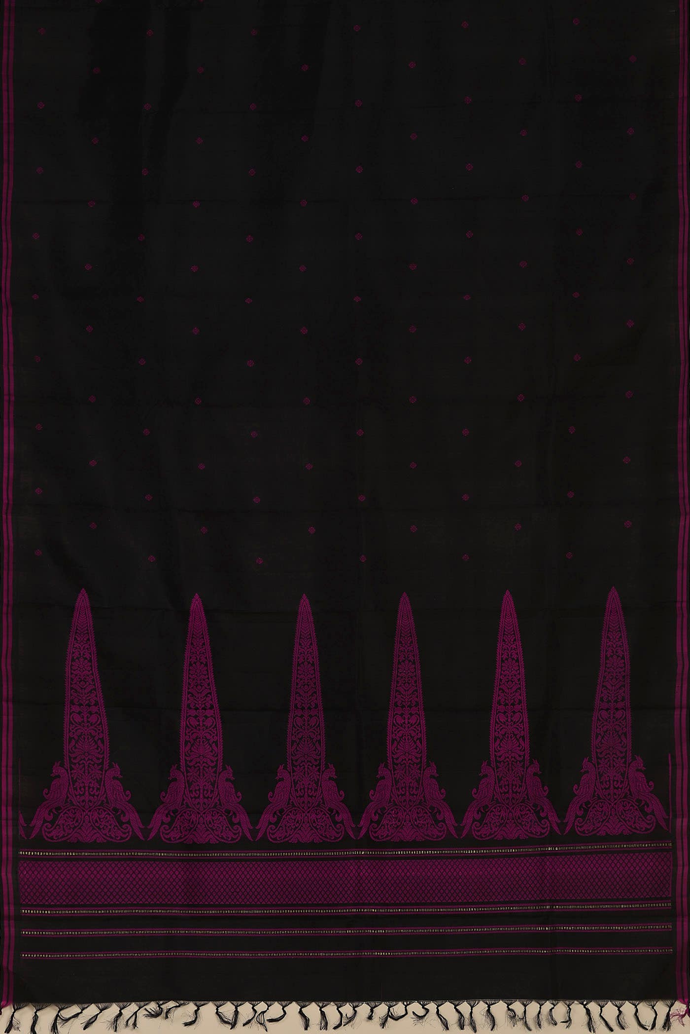 Black Kanchipuram Silk Saree