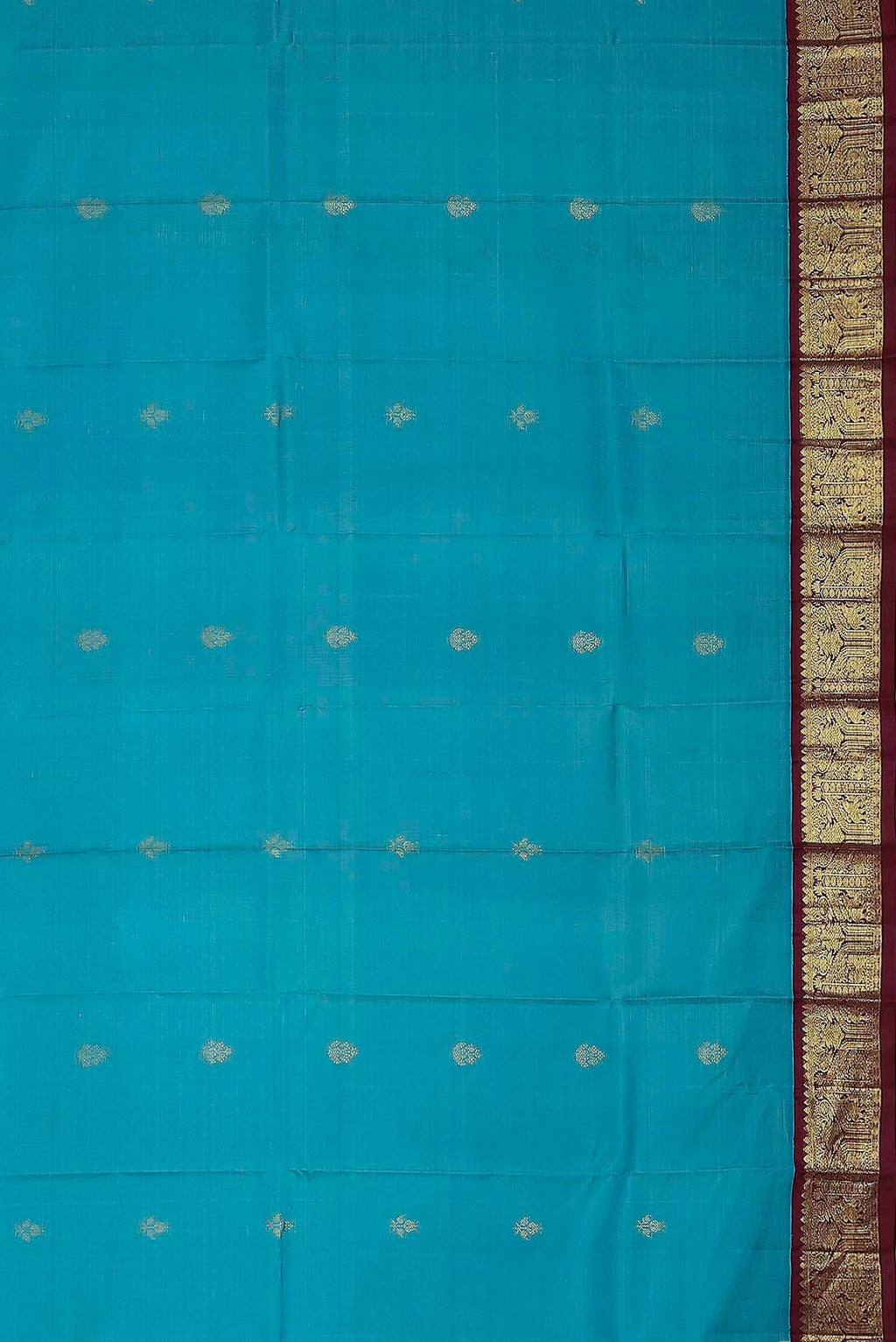 Blue Kanchipuram Silk Saree