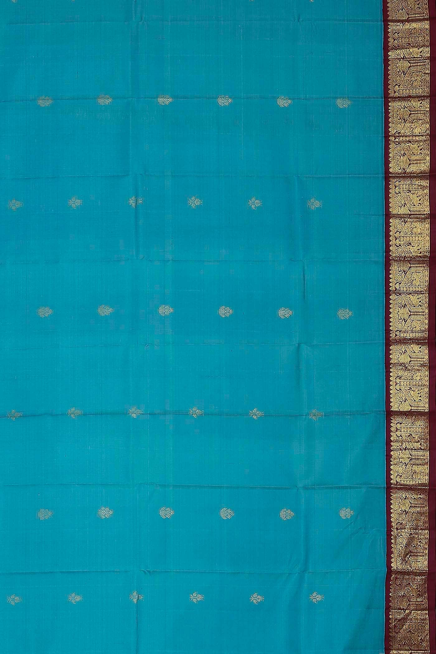 Blue Kanchipuram Silk Saree