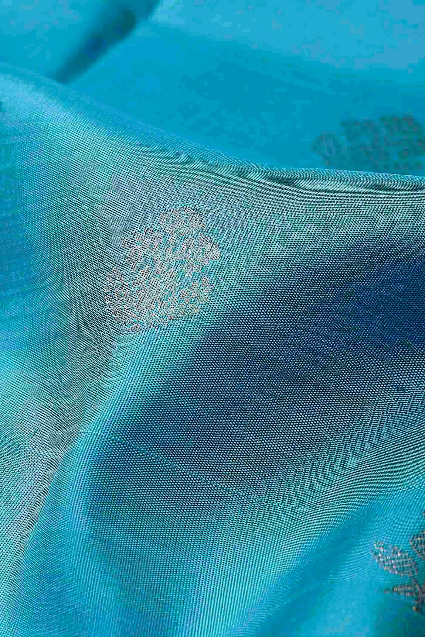 Blue Kanchipuram Silk Saree