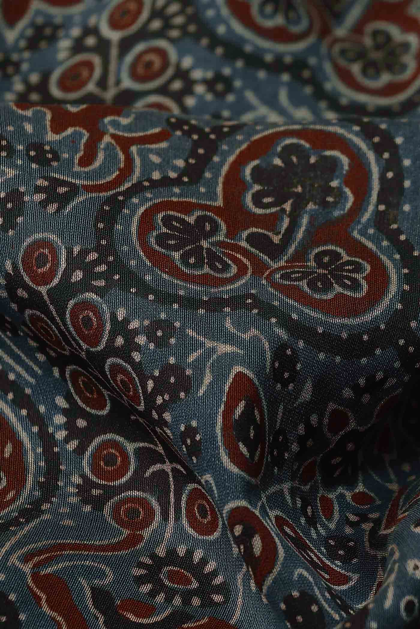 Blue Chanderi Silk Cotton Saree