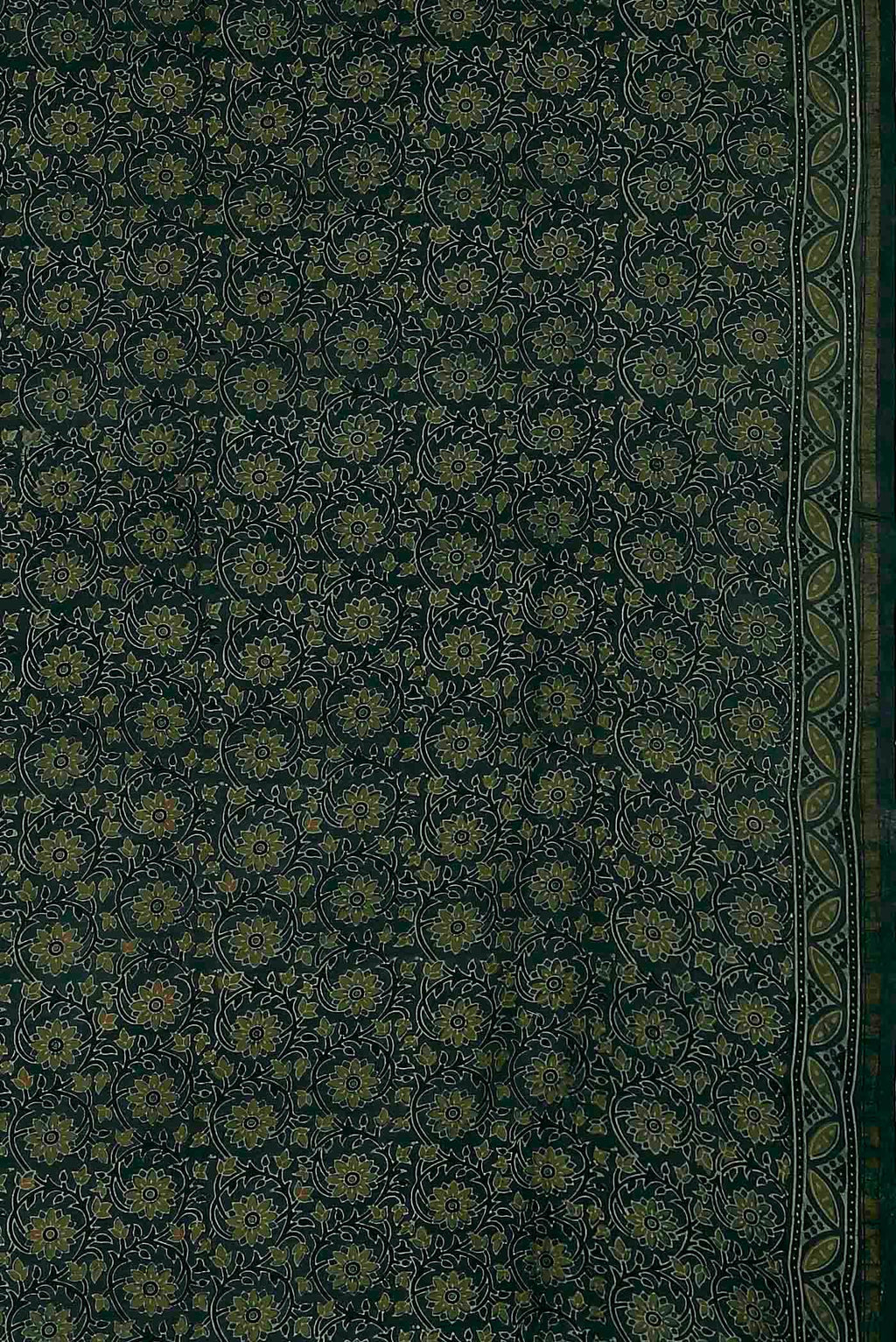 Blue Chanderi Silk Cotton Saree