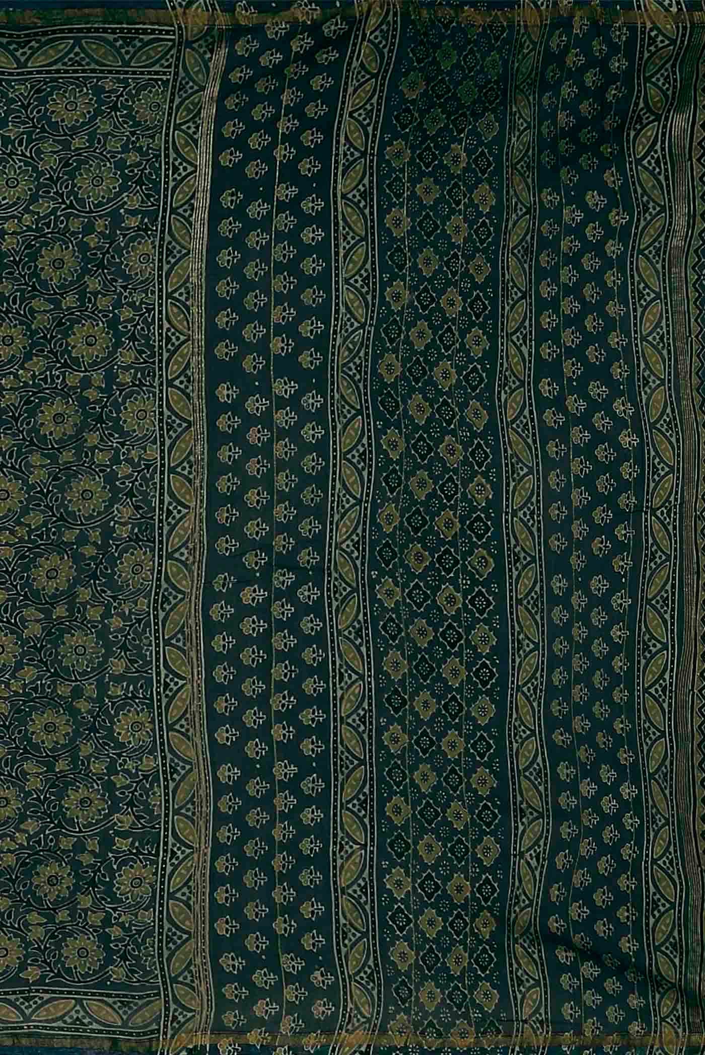 Blue Chanderi Silk Cotton Saree