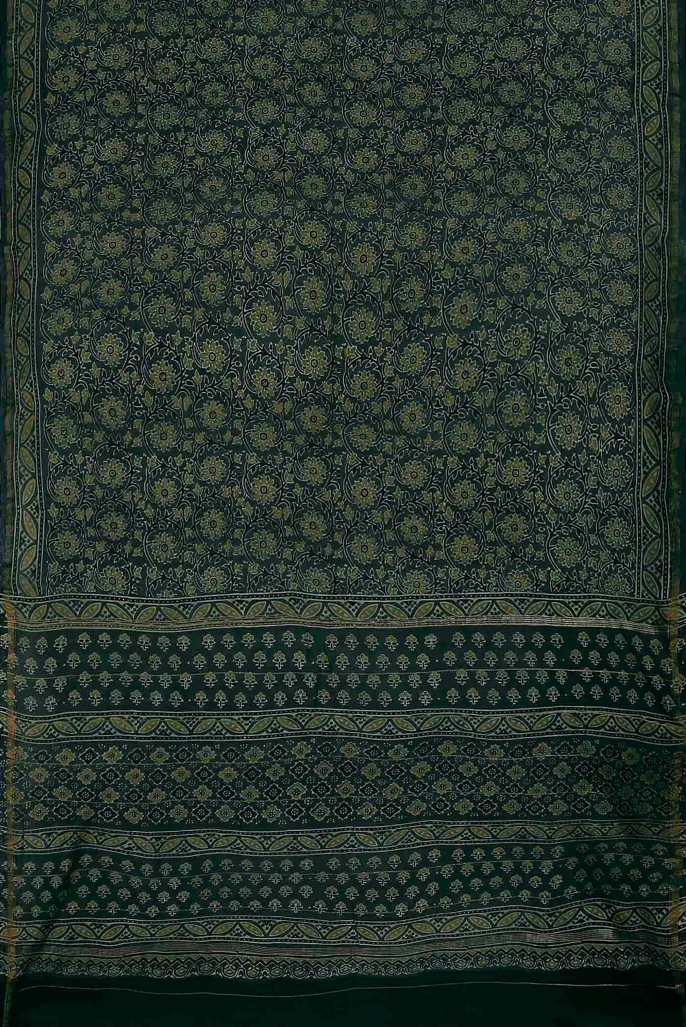 Blue Chanderi Silk Cotton Saree